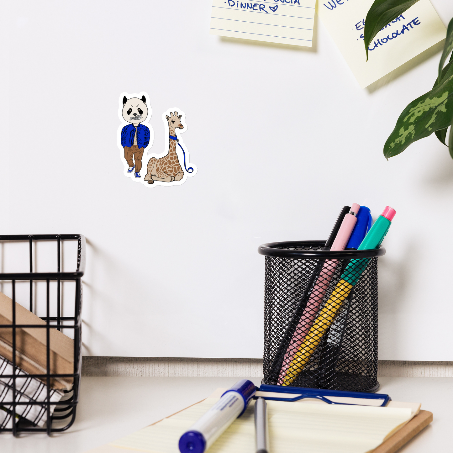 “The Panada and the Giraffe” Magnet