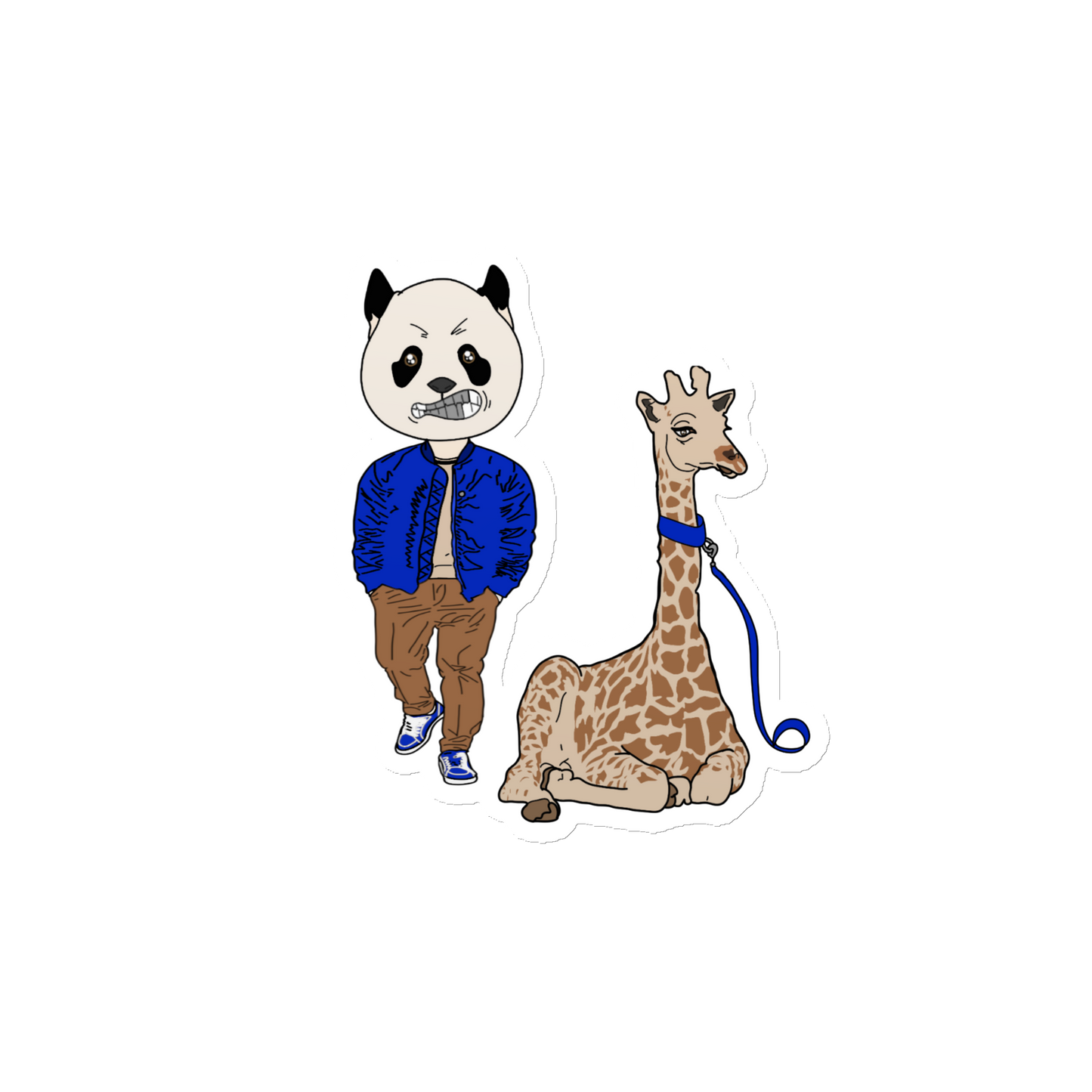 “The Panada and the Giraffe” Magnet