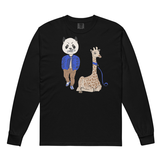 "The Panda and the Giraffe" heavyweight long-sleeve shirt